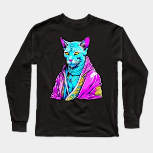 Sphynx cat Cyberpunk Long Sleeve T-Shirt